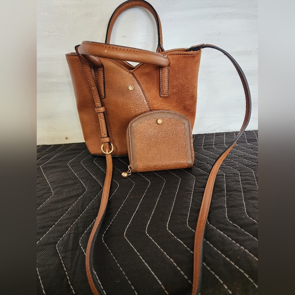 LC Lauren Conrad Handbags - LC Lauren Conrad Tan Brown Crossbody Bag with Sleek Design